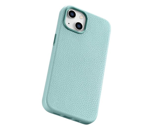 iCarer Litchi Premium LeatherCase do iPhone 14 Plus(MagSafe) green - 1201114 - zdjęcie 4
